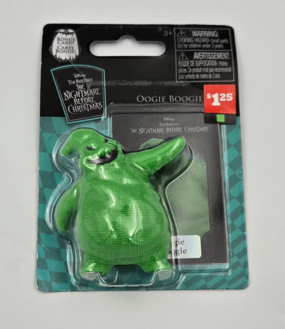 Disney Nightmare Before Christmas Oogie Boogie Mini Figure & Trading Card NEW